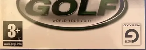 ProStroke Golf: World Tour 2007, the PEGI square on its front