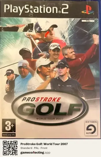 ProStroke Golf: World Tour 2007 PlayStation 2, PAL box front
