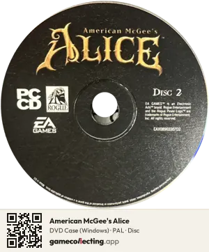 American McGee's Alice Computer, PAL disc