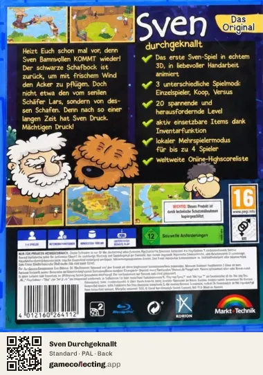 Sven Durchgeknallt PlayStation 4, PAL box back