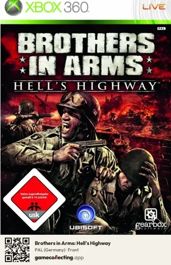 Brothers in Arms: Hell's Highway Xbox 360, Germany box front