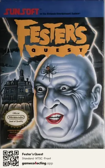 Fester's Quest Nintendo Entertainment System, NTSC box front