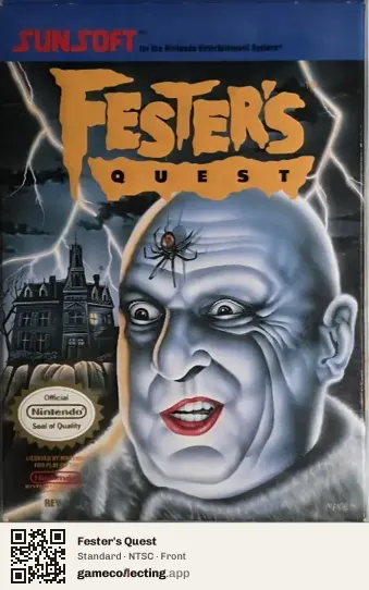 Fester's Quest Nintendo Entertainment System, NTSC box front