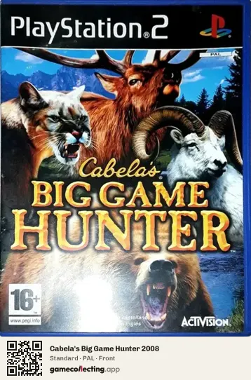 Cabela's Big Game Hunter 2008 PlayStation 2, PAL box front