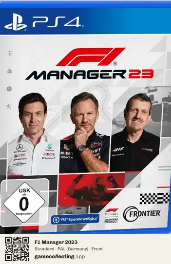F1 Manager 2023 PlayStation 4, Germany box front