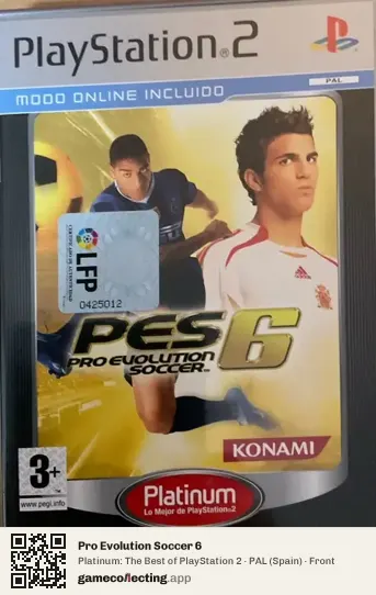 Pro Evolution Soccer 6 PlayStation 2, Spain box front