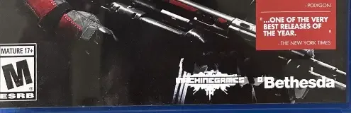 Wolfenstein: The New Order, the ESRB box on its front