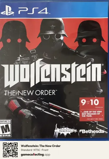 Wolfenstein: The New Order PlayStation 4, NTSC box front