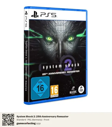 System Shock 2: 25th Anniversary Remaster PlayStation 5, Germany box front