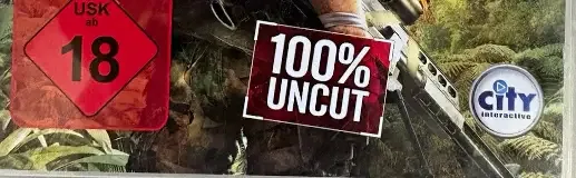 Sniper: Ghost Warrior, the USK square on its front