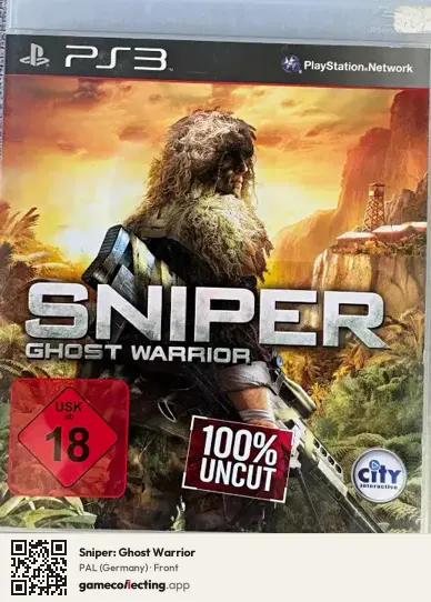 Sniper: Ghost Warrior PlayStation 3, Germany box front