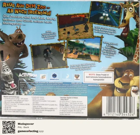 Madagascar Computer, PAL box back