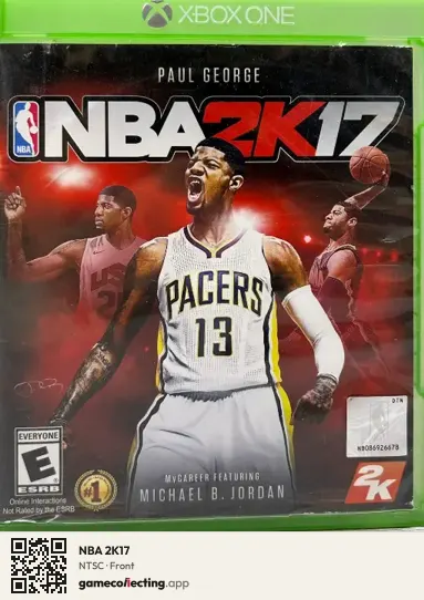 NBA 2K17 Xbox One, NTSC box front