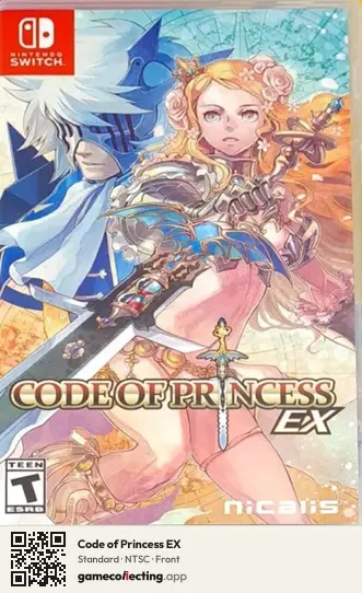 Code of Princess EX Nintendo Switch, NTSC box front