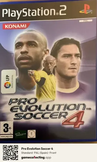 Pro Evolution Soccer 4 PlayStation 2, Spain box front