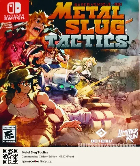 Metal Slug Tactics Nintendo Switch, NTSC box front