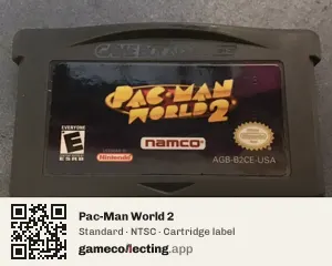 Pac-Man World 2 Game Boy Advance, NTSC cartridge label
