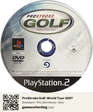 ProStroke Golf: World Tour 2007 PlayStation 2, PAL disc