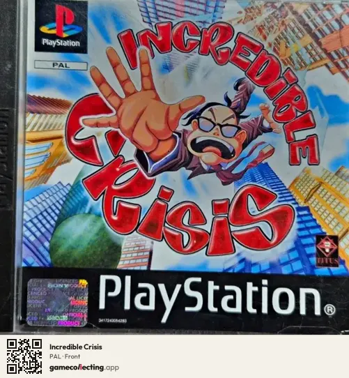 Incredible Crisis PlayStation, PAL box front