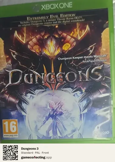 Dungeons 3 Xbox One, PAL box front