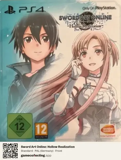 Sword Art Online: Hollow Realization PlayStation 4, Germany box front