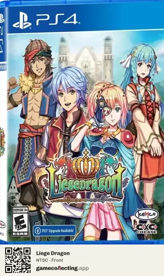 Liege Dragon PlayStation 4, NTSC box front