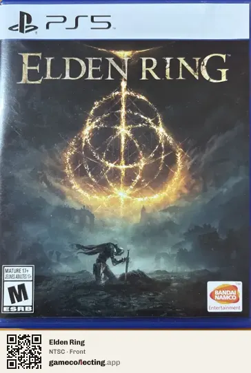 Elden Ring PlayStation 5, NTSC box front