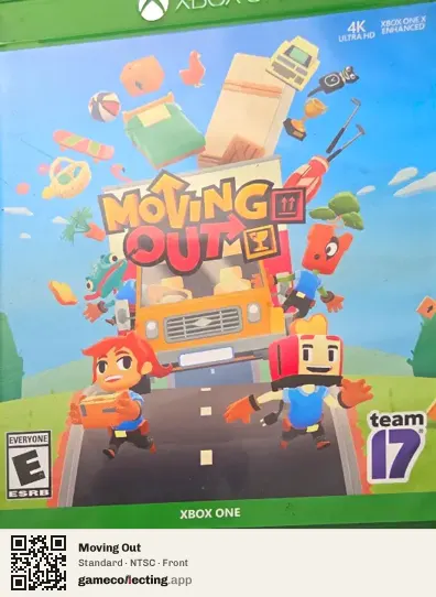 Moving Out Xbox One, NTSC box front