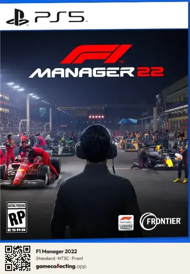 F1 Manager 2022 PlayStation 5, NTSC box front
