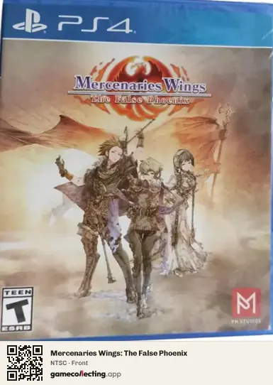 Mercenaries Wings: The False Phoenix PlayStation 4, NTSC box front