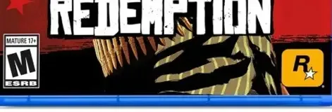 Red Dead Redemption, the ESRB box on its front