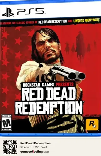 Red Dead Redemption PlayStation 5, NTSC box front