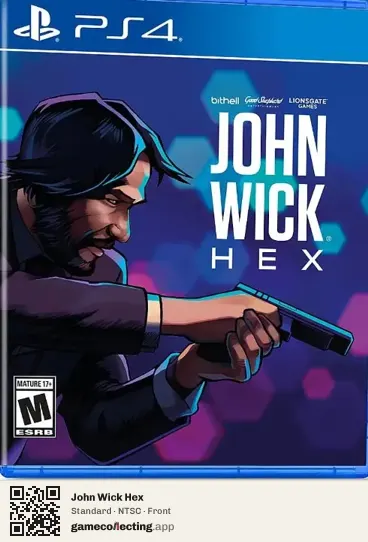 John Wick Hex PlayStation 4, NTSC box front