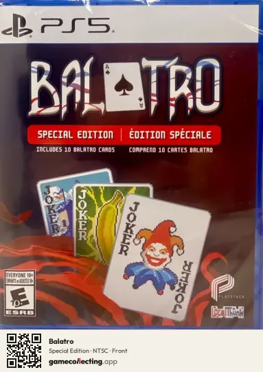 Balatro PlayStation 5, NTSC box front