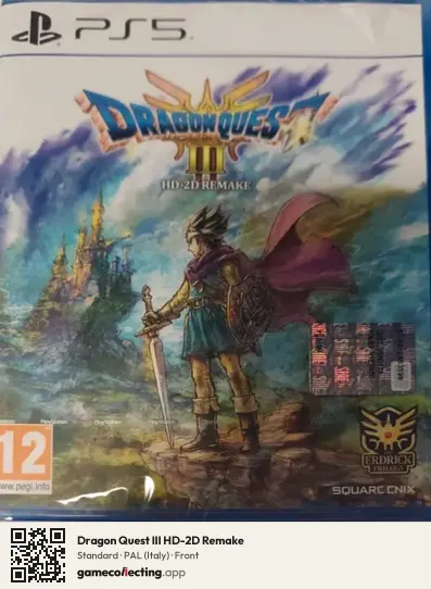 Dragon Quest III HD-2D Remake PlayStation 5, Italy box front