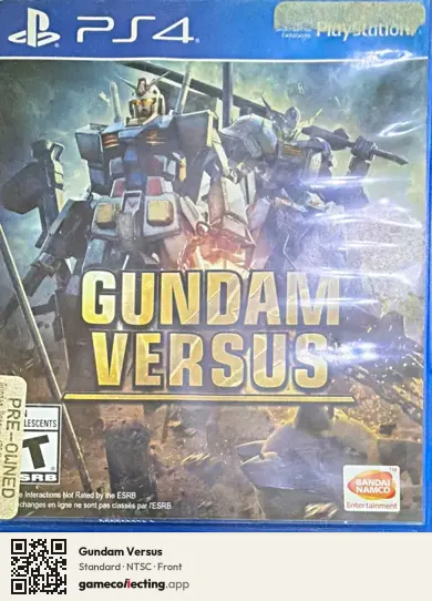 Gundam Versus PlayStation 4, NTSC box front
