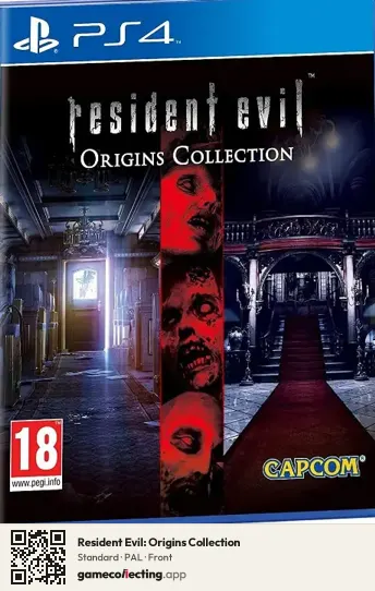 Resident Evil: Origins Collection PlayStation 4, PAL box front