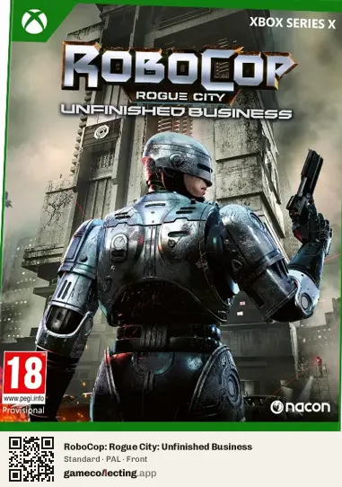 RoboCop: Rogue City: Unfinished Business Xbox Series X, PAL box front