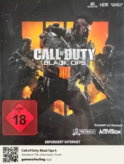Call of Duty: Black Ops 4 Xbox One, Germany box front