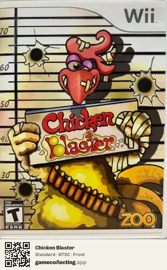 Chicken Blaster Nintendo Wii, NTSC box front