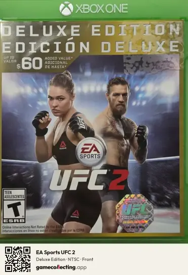 EA Sports UFC 2 Xbox One, NTSC box front