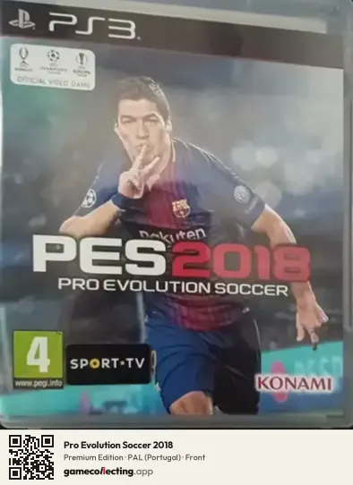 Pro Evolution Soccer 2018 PlayStation 3, Portugal box front