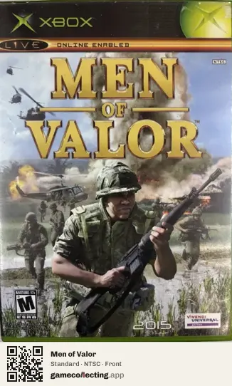 Men of Valor Xbox, NTSC box front