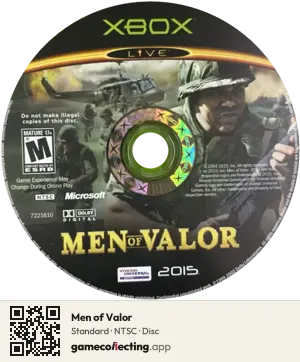 Men of Valor Xbox, NTSC disc