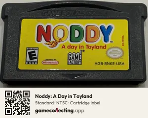 Noddy: A Day in Toyland Game Boy Advance, NTSC cartridge label