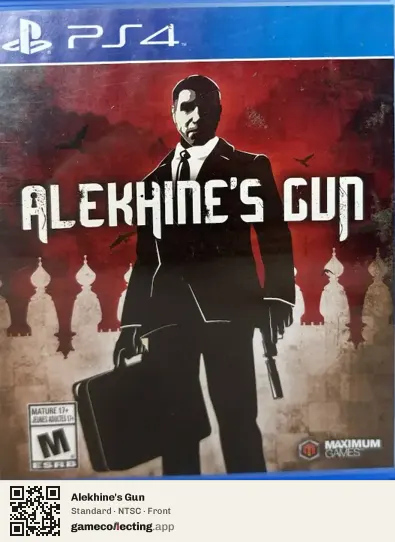 Alekhine's Gun PlayStation 4, NTSC box front