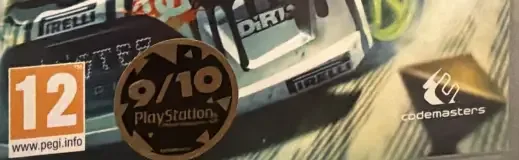 Dirt 3, the USK square on its front