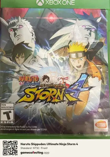 Naruto Shippuden: Ultimate Ninja Storm 4 Xbox One, NTSC box front