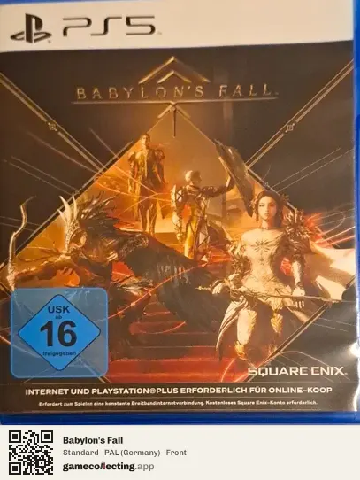 Babylon's Fall PlayStation 5, Germany box front