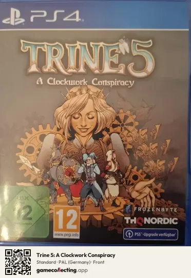 Trine 5: A Clockwork Conspiracy PlayStation 4, Germany box front